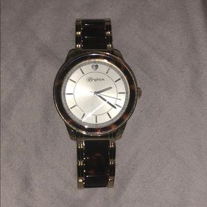 Brighton Carpinteria Gold and Tortoise Shell Watch